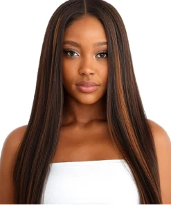 ONYC Colored Relaxed Straight Extensions Hair Weave Sew-In Weft Bundle – Relax Perm
