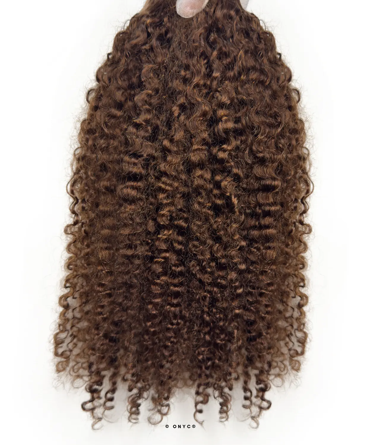 Indian-Kinky-Curly-Hair-Bundles-ONYC-Loose-Kinks-ClassiQUE-Collection-Single-Drawn-Weft-Bundle-Chocolate-Brown-Color-4.webp Pre-Colored Kinky Curly Human Hair Bundles – ONYC® Indian Loose Kinks™ ClassiQUE™