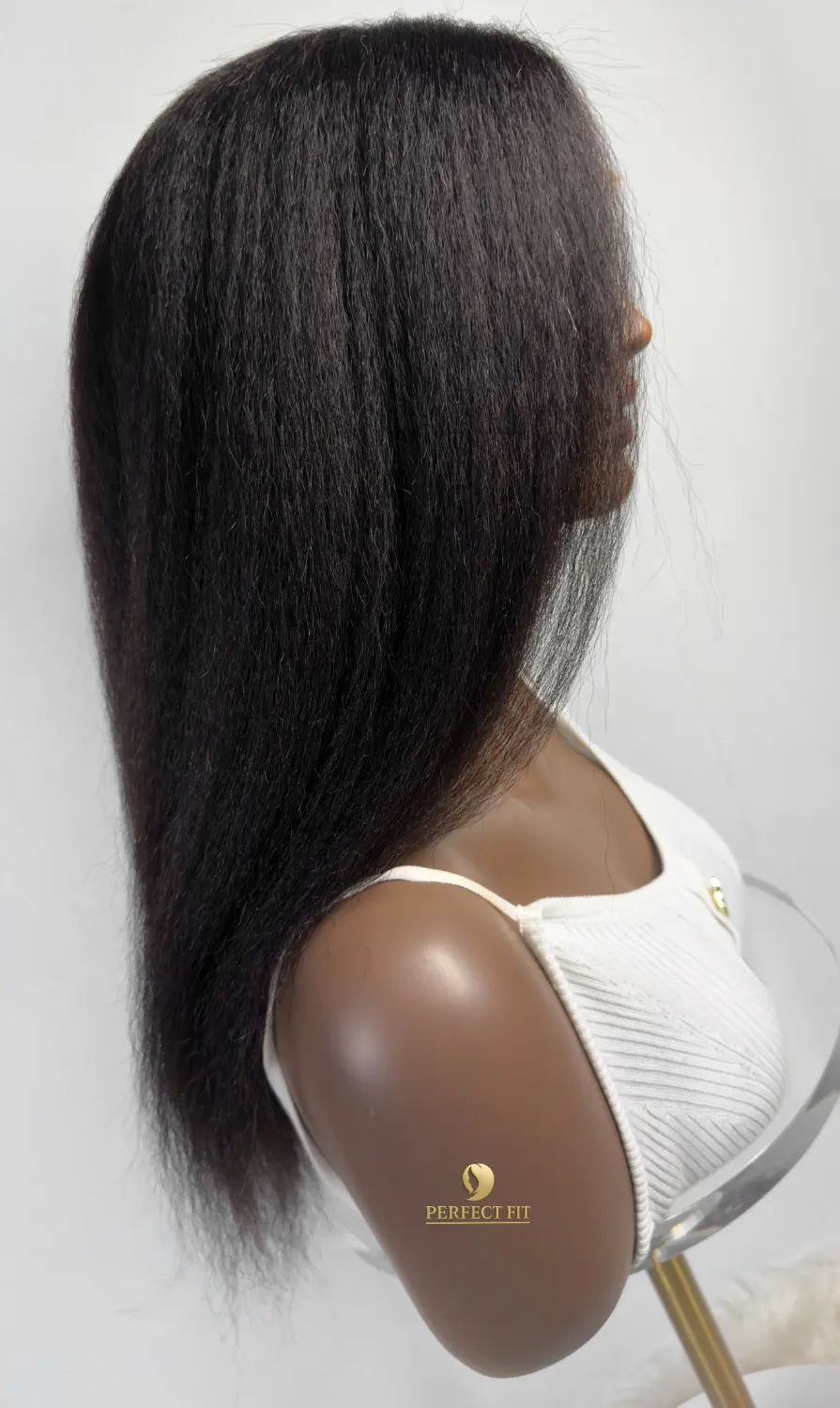 Kinky-Straight-Lace-Front-Wig-Human-Hair-ONYC-Kinky-Blowout-Fro-Out-Julie-Wig-Side-View-Upclose.webp ONYC® Blowout U-Part Wig Human Hair – Kinky Straight Lace Front U-Part Wig (FroOut™ Julie) - Image 3