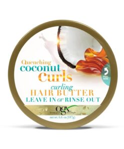 OGX Quenching Coconut Curls Curling Hair Butter, 6.6 Ounce