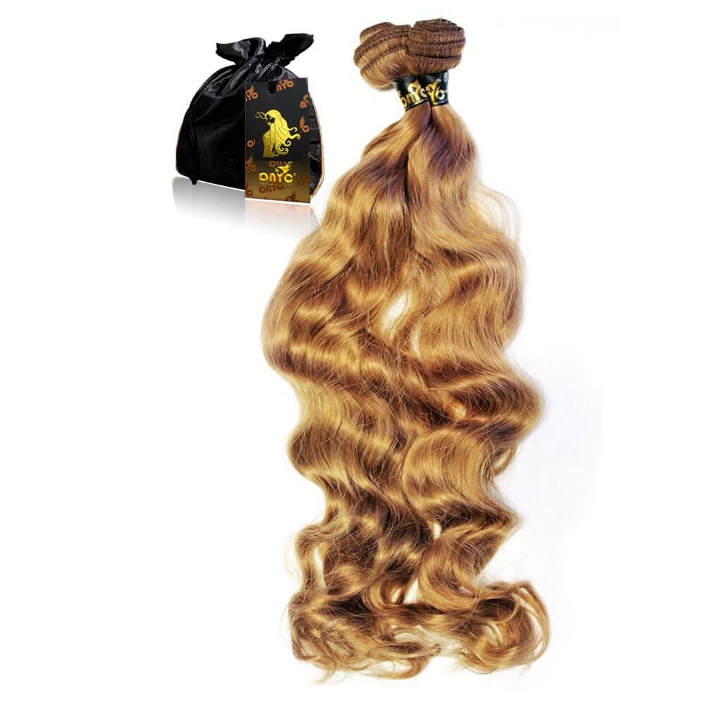 ONYC-Body-2-Wavy-Golden-Collection-Machine-weft.jpg Dyed Wavy Hair Extensions – ONYC Colored Wavy Weave Bundle - Image 2