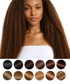 Colored Blowout Kinky Straight Bundles Sew-In Weave – Dyed ONYC Fro-Out™