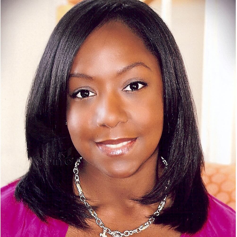 ONYC-Hair-Beauty-Tonya-Saunders-Wearing-Relaxed-Perm-Clipin-Hair.jpg ONYC Relaxed Straight Clip-In Hair Extensions – Relax Perm - Image 5