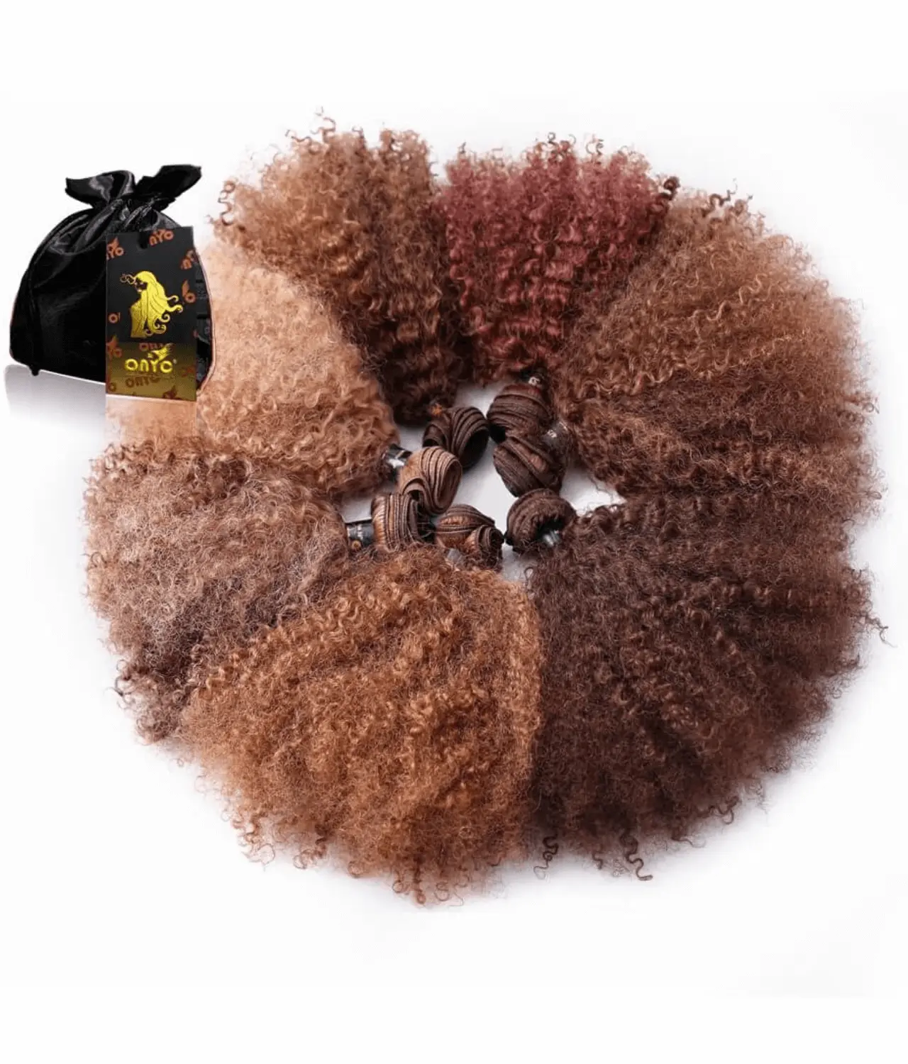 ONYC-Hair-Kinky-3B-3C™-Colored-Hair-Bunch.webp ONYC Colored Kinky Curly Hair Bundles Sew-In Weave Hair Extensions – 3B-3C Curl - Image 2
