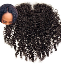 ONYC Kinky Curly Human Hair Lace Closure Frontal – Natural 3B/3C Texture