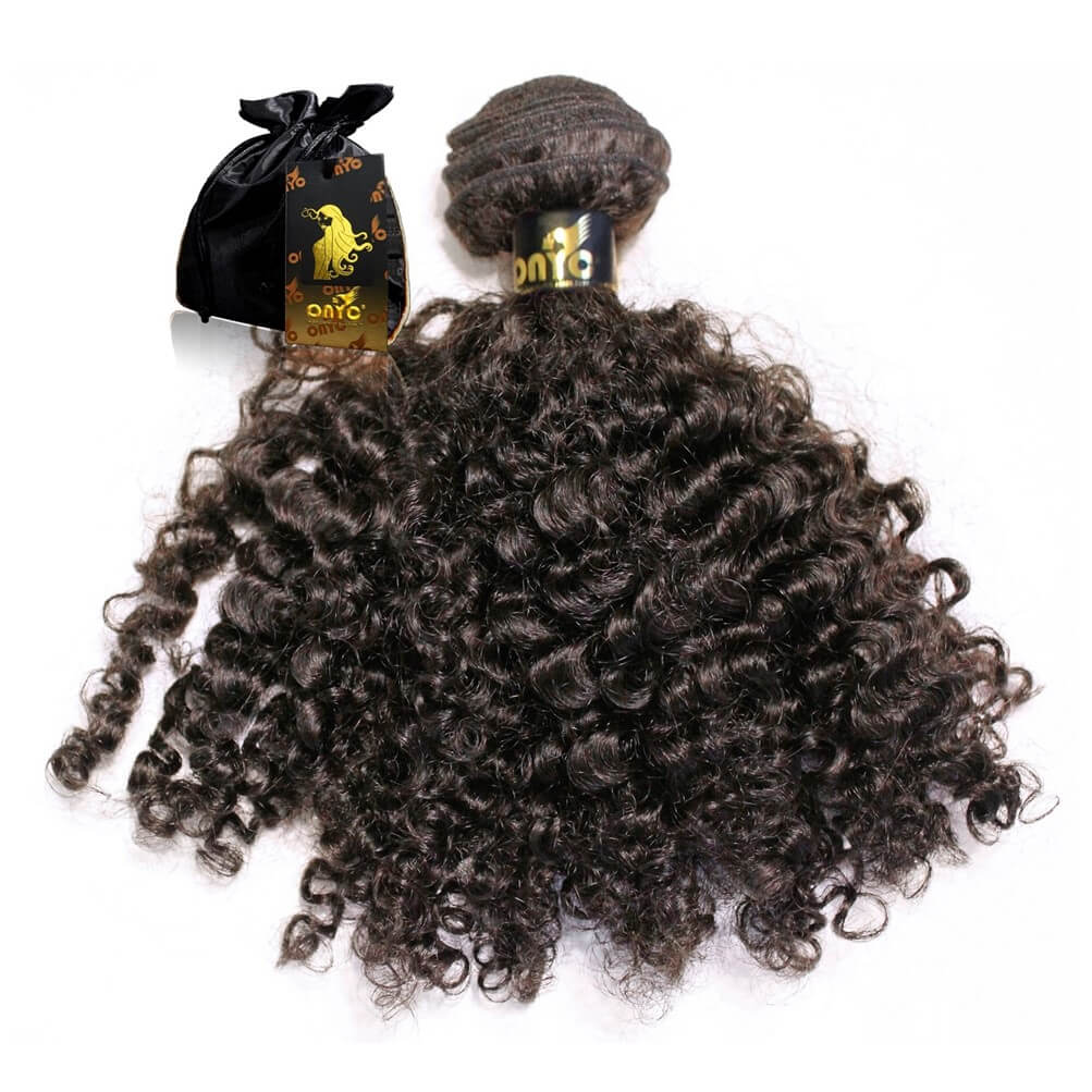 ONYC-Hair-Kinky-3B-3C™-Machine-Weft.jpg Kinky Curly Human Hair Weave Bundles Sew-In Hair Extensions – ONYC 3B-3C Curl Natural Black - Image 2