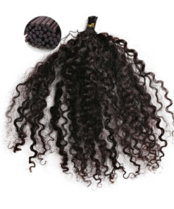 ONYC Kinky Curly Hair Extensions I Tip Microlinks Human Hair- 3B3C Curl