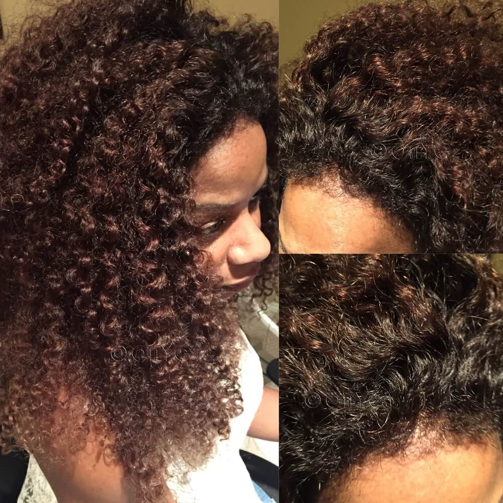 ONYC-Hair-Kinky-curly-full-weave-with-closure.jpg ONYC Kinky Curly Human Hair Lace Closure Frontal – Natural 3B/3C Texture - Image 5