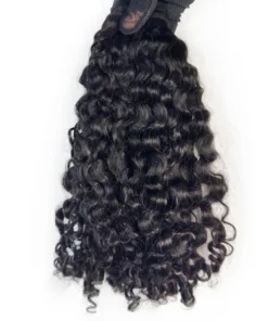 Double Drawn Burmese Curly Hair Bundles – ONYC Burma Curl (Natural 1B)