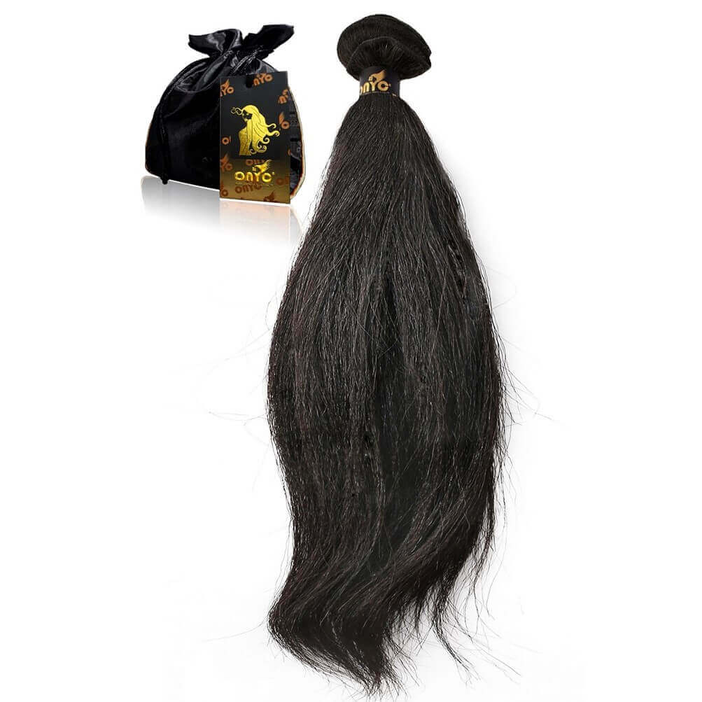 ONYC-Relaxed-Perm-Machine-Weft-Feature.jpg ONYC Relaxed Straight Hair Extensions Sew-In Weft Bundle Natural Black – Relax Perm - Image 2