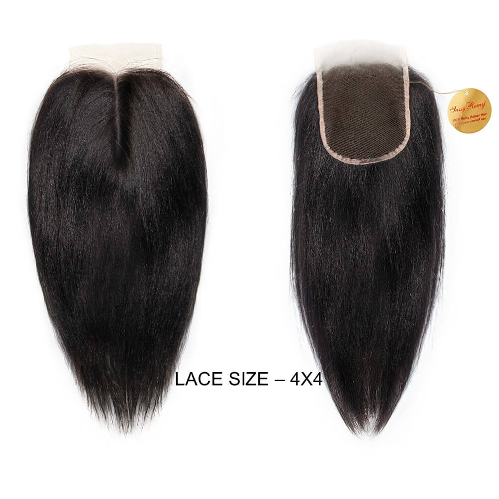ONYC-Sassy-Remy-Relaxed-Straight-Closure.jpg Light Yaki Hair Lace Closure Silky Relaxed – ONYC Sassy Remy™ - Image 2