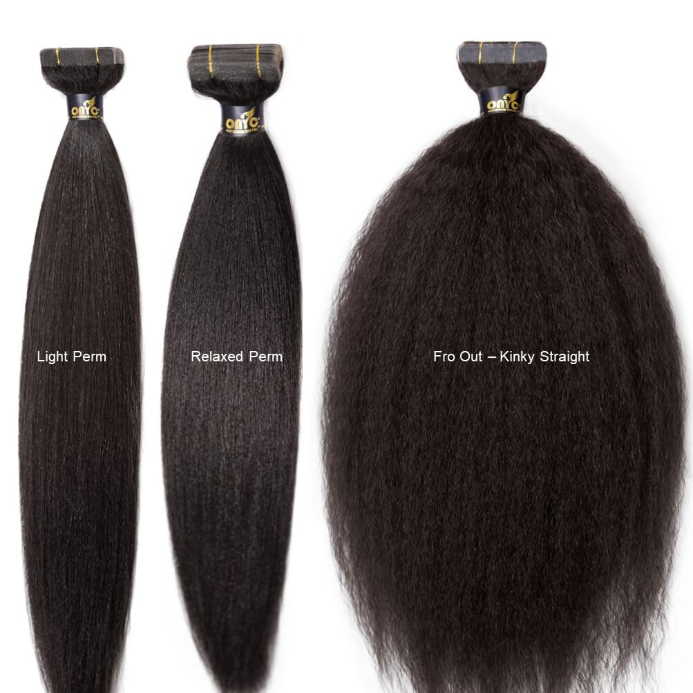 ONYC-Tape-In-Hair-Extensions.jpg ONYC Silk Press Silky Relaxed Straight Tape In Extensions – Light Relaxed Perm - Image 5