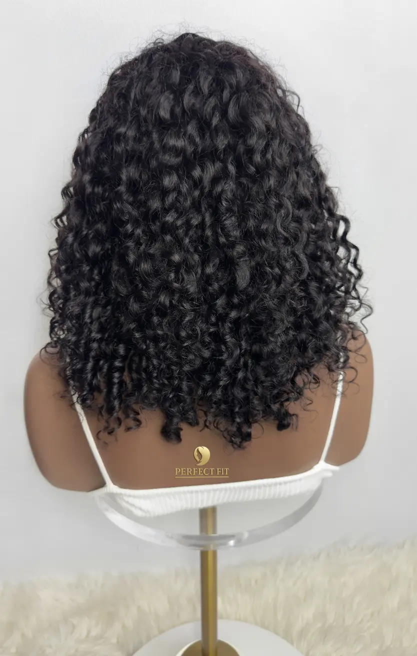 ONYC-Water-Wave-Bob-Wig-Human-Hair-Back-View.webp Water Wave Bob Wig Human Hair – Perfect Fit Wavy to Curly Wig - Image 5