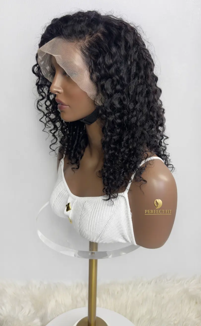 ONYC-Water-Wave-Bob-Wig-Human-Hair-Side-View-2.webp Water Wave Bob Wig Human Hair – Perfect Fit Wavy to Curly Wig - Image 3