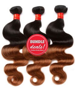 Ombre Body Wave Weave Bundle Deals With Closures – ONYC Sassy Remy™