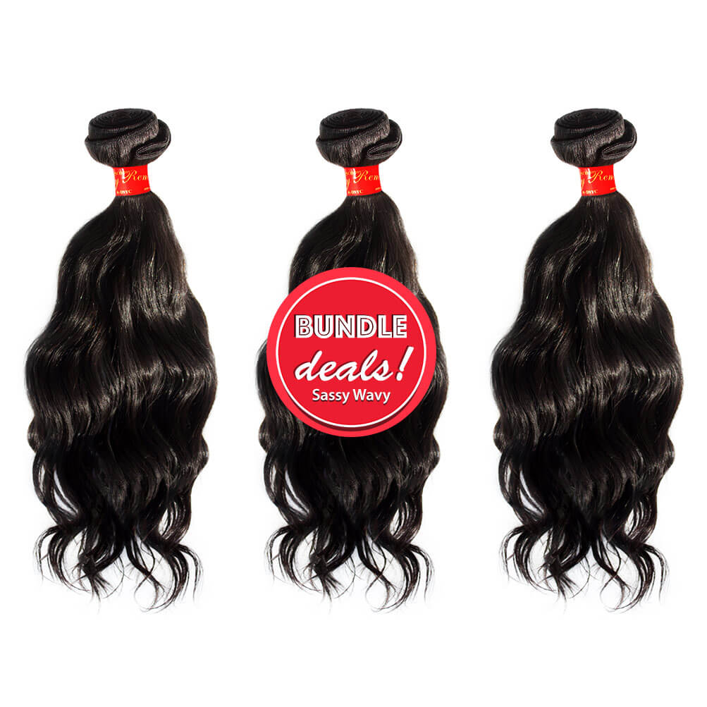 Sassy-Wavy.jpg ONYC Virgin Remy Wavy Hair Bundle Deals – Sassy Remy™