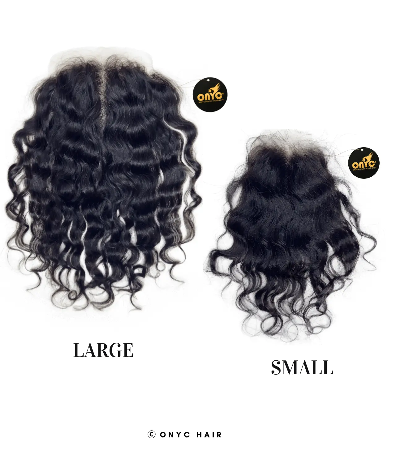 Spanish-Curl-Hair-Closure-with-Baby-Hair-–-ONYC-3A-Curls-Large-VS-Small.webp Spanish Curl Hair Closure with Baby Hair – ONYC 3A Curls - Image 5