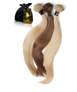 Colored Silky Straight Virgin 1B Machine Weft