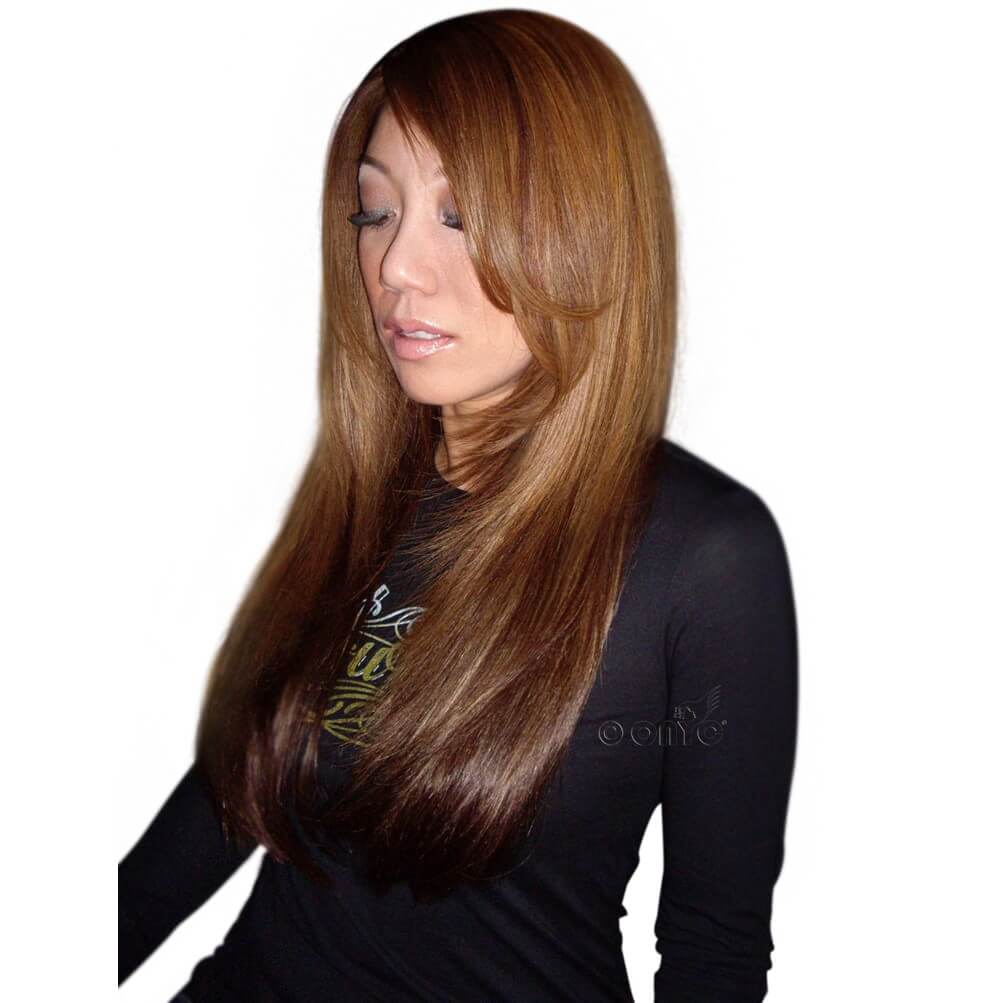 Virgin-1B-Silky-Straight-Colored-Hair-Extensions.jpg Colored Silky Straight Virgin 1B Machine Weft - Image 2