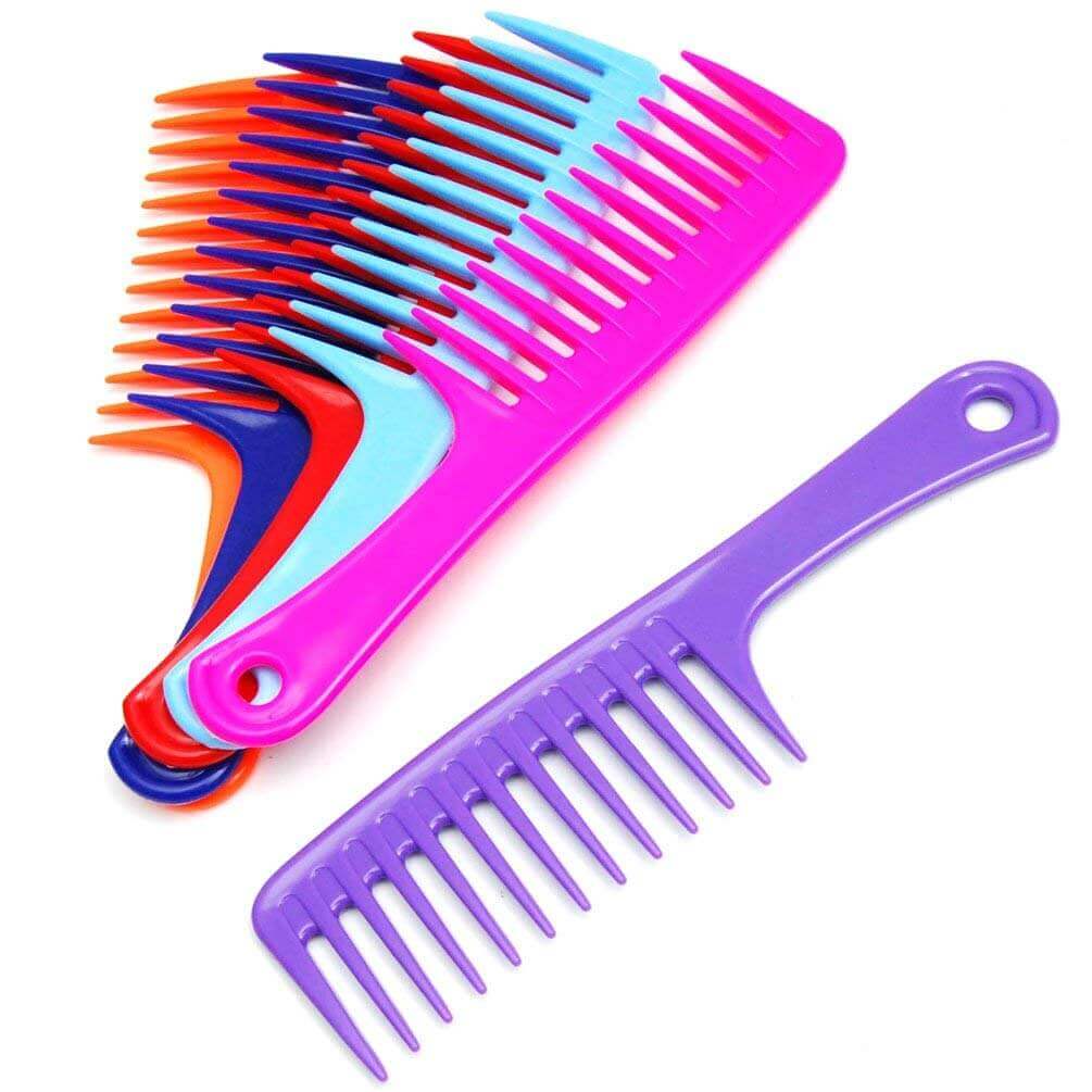 colorful_detangler_wide_tooth_jumbo_hair_comb3-1.jpg Colorful Detangler Jumbo Wide Tooth Comb - Image 3