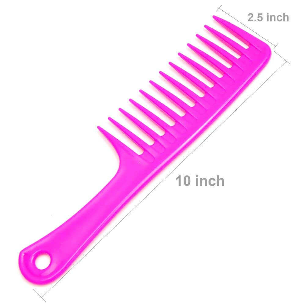 colorful_detangler_wide_tooth_jumbo_hair_comb_2-1.jpg Colorful Detangler Jumbo Wide Tooth Comb - Image 2