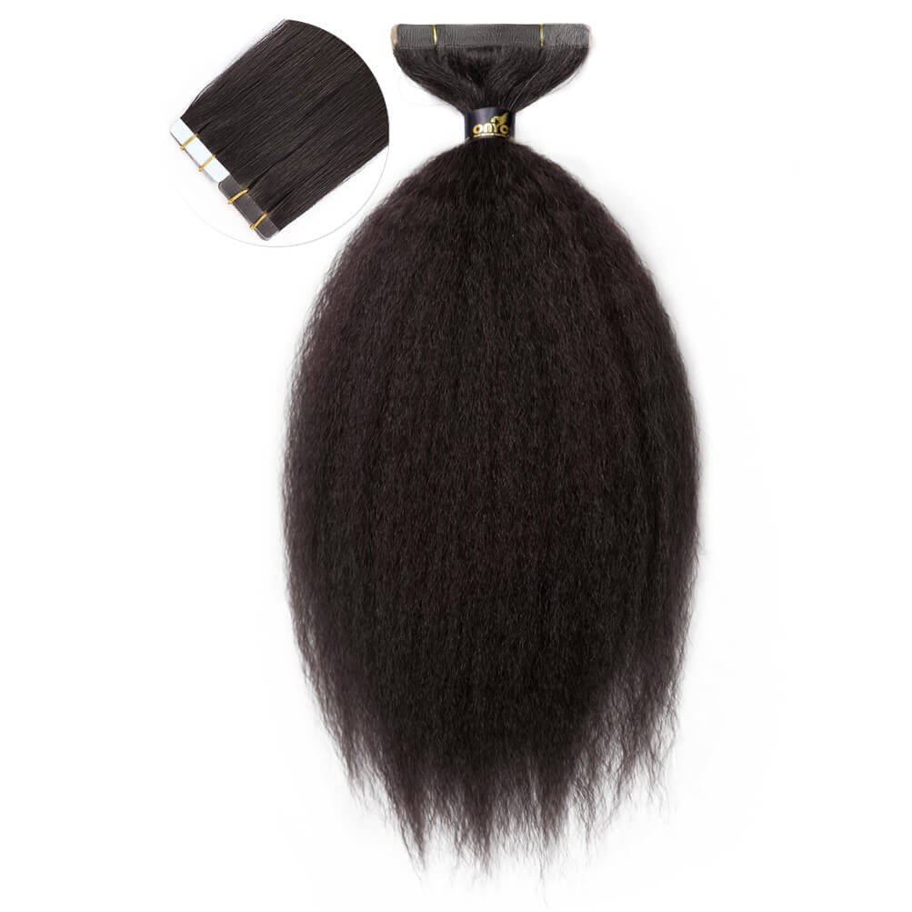 onyc-fro-out-kinky-straight-tape-hair-extensions.jpg Blow Out Kinky Straight Tape In Hair Extensions – ONYC Fro-Out™
