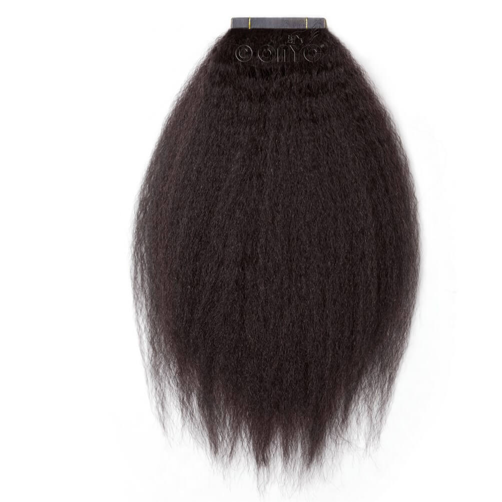 onyc-fro-out-kinky-straight-tape-hair-extensions2.jpg Blow Out Kinky Straight Tape In Hair Extensions – ONYC Fro-Out™ - Image 4