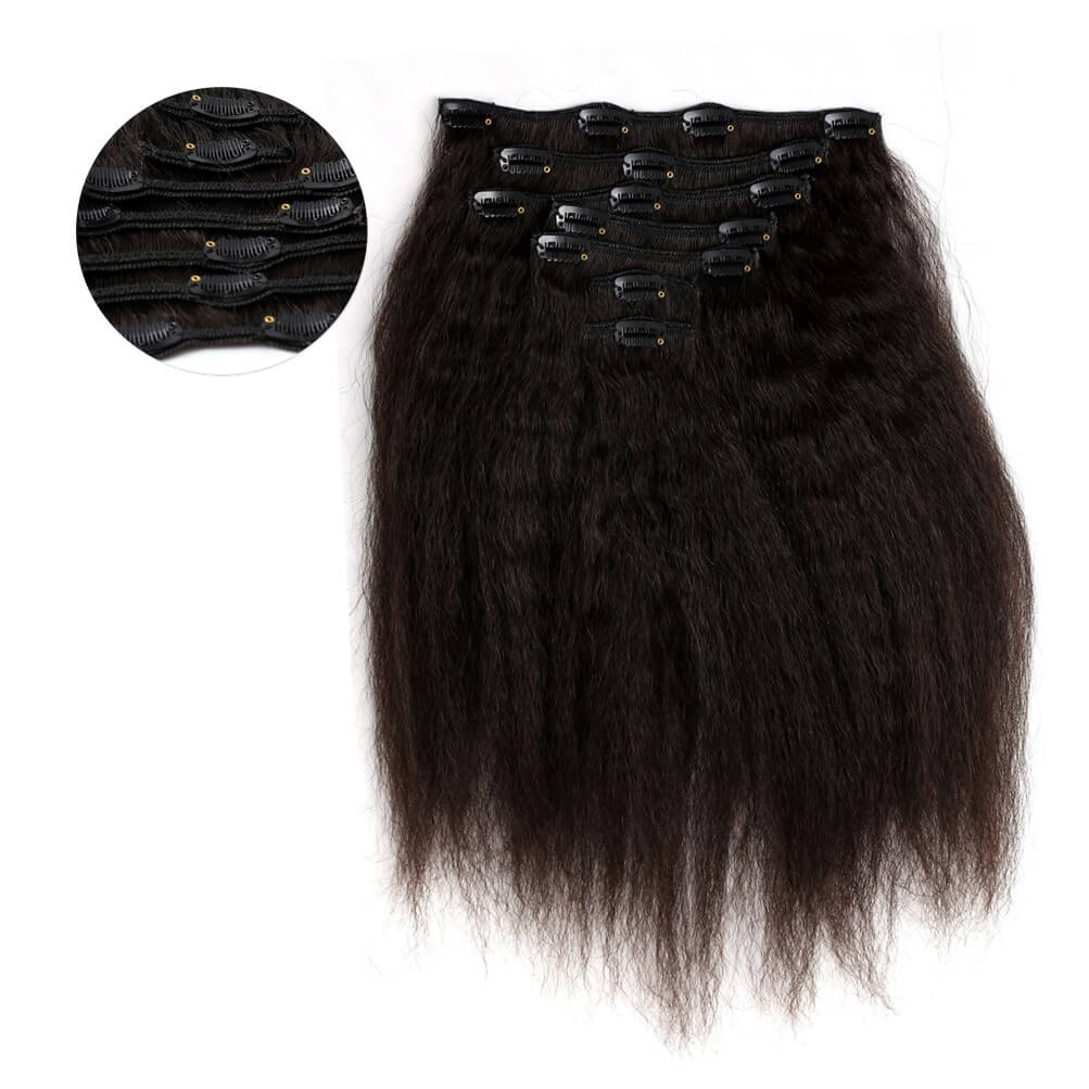 onyc_7_piece_clip_in_fro_out_kinky_straight_hair_feautured.jpg BlowOut Clipins Kinky Straight Clip In Hair Extensions – ONYC Fro-Out™ - Image 3