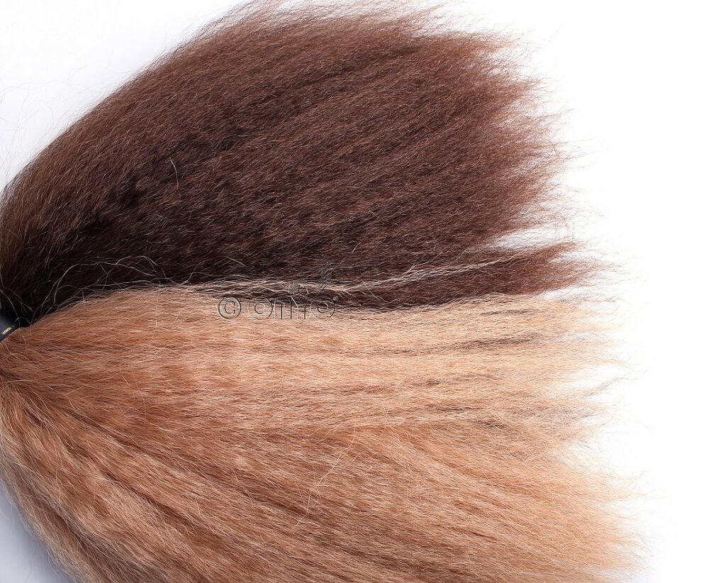 onyc_fro_out_kinky_straight_golden_collection_7.jpg Colored Blowout Kinky Straight Bundles Sew-In Weave – Dyed ONYC Fro-Out™ - Image 7