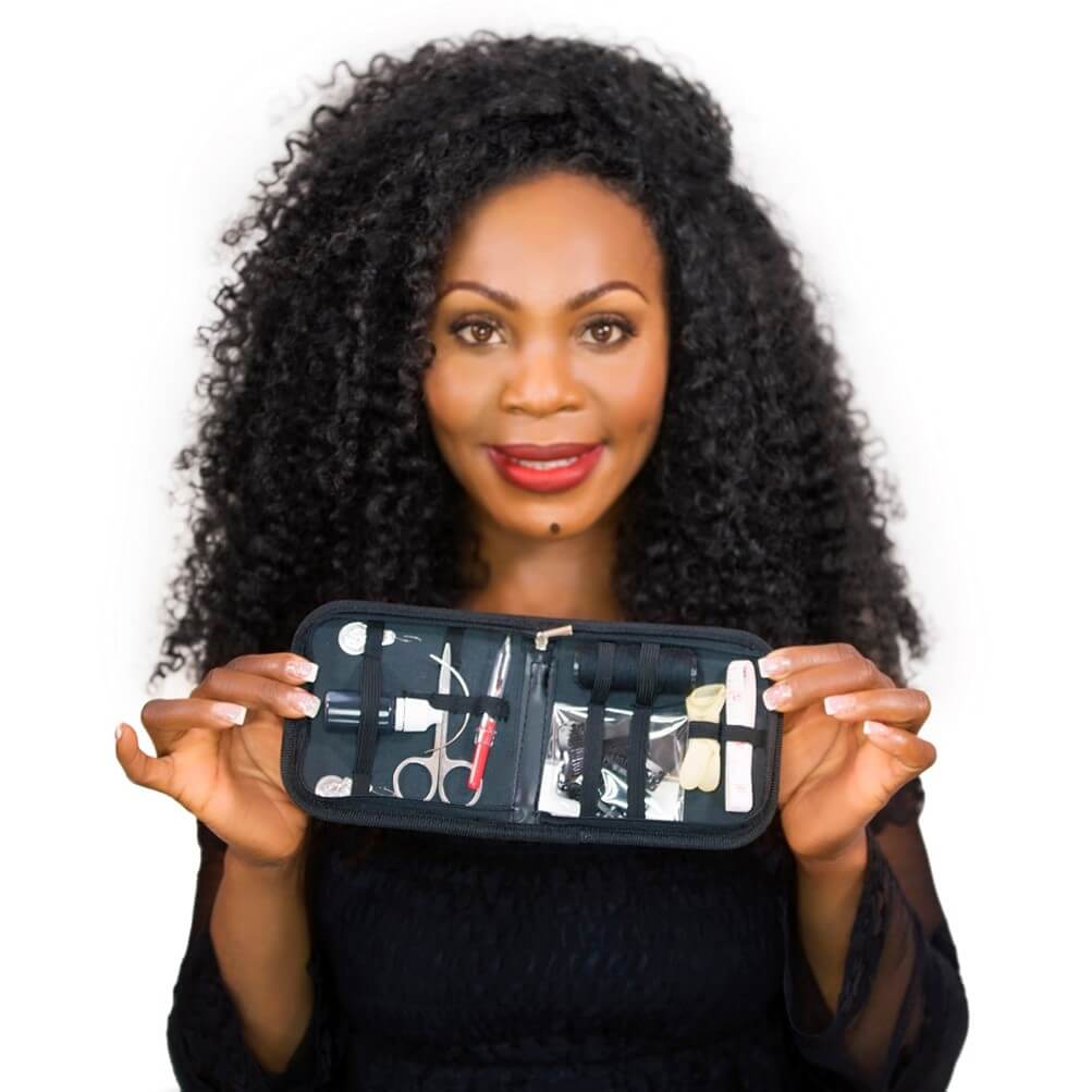 onyc_hair_ceo_with_clipin_hair_extension_kit-1.jpg ONYC® DIY Clip-In Hair Extension Making Kit