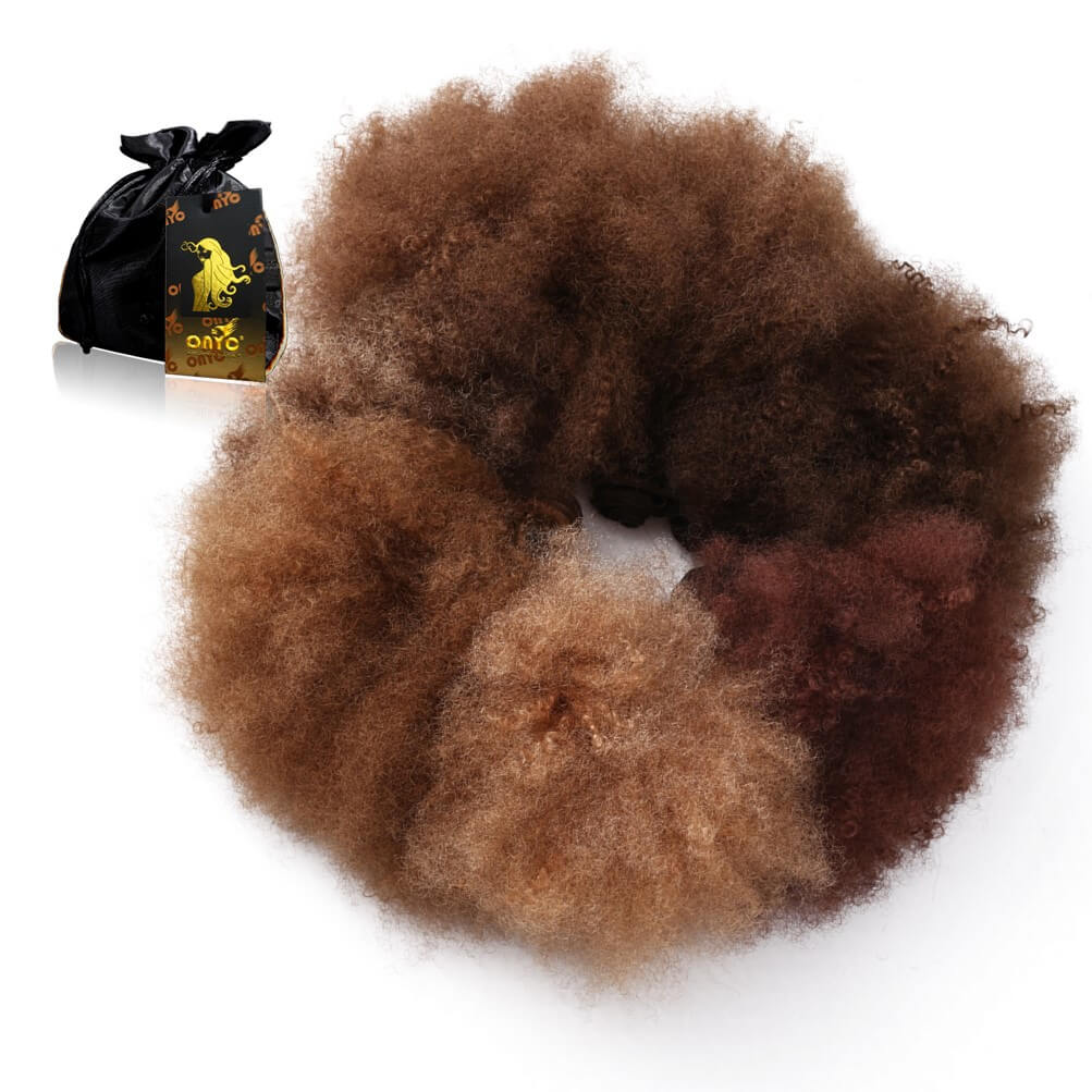 tight-kinky-3c4a-machine-weft-onyc-kinky-straight-golden-collection.jpg ONYC Colored Afro Kinky Curly Hair Bundles Natural Hair Weave Sew-In for Coily 3C-4C – Tight Kinky 3C-4A™ - Image 2